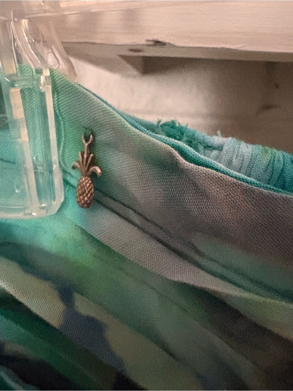Strapless Teal & Aqua Maxi Dress - Picture 4 of 5